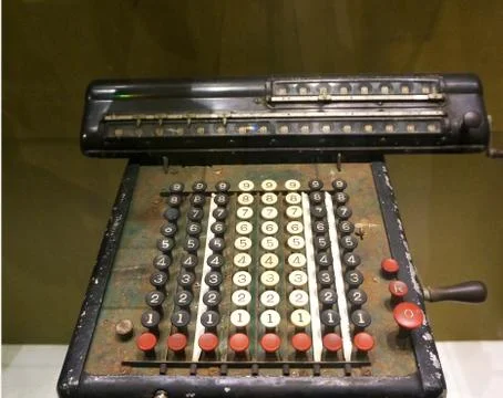 Old calculator Stock Photos