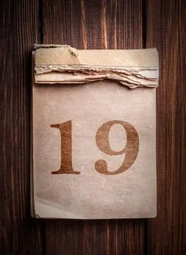 Old calendar Stock Photos