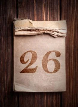Old calendar Stock Photos