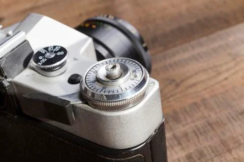 Old Camera Closeup Stock Photos