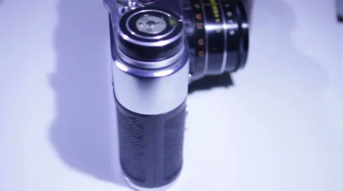 Old Camera With Film  Stock Footage 60761587