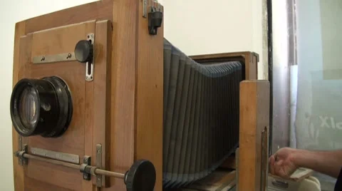 The old camera. Video stock 8949655