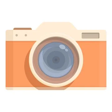 Old camera icon cartoon vector. Digital photo 스톡 일러스트