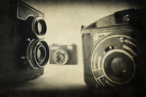 Old camera Stock Illustration