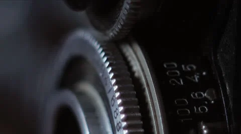 Old camera lens Video stock 24899133