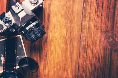 Old camera Stock Photos