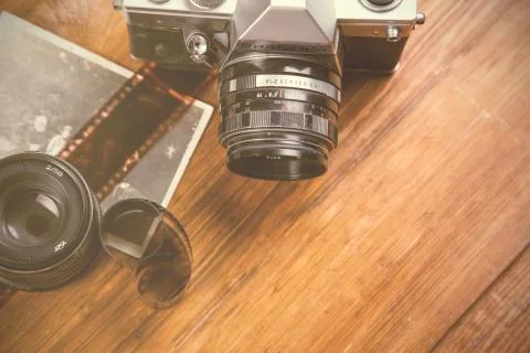 Old camera Stock Photos