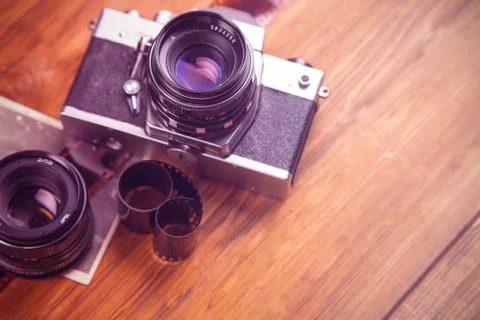 Old camera Stock Photos
