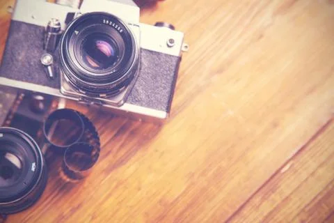 Old camera Stock Photos