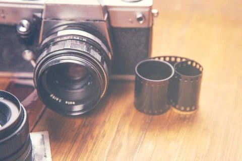 Old camera Stock Photos