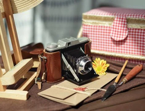 Old camera Stock Photos