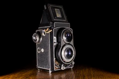 Old camera , vintage photography Stock Photos