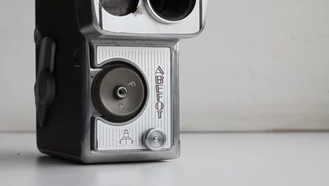 Old camera works Stock Footage 4708143