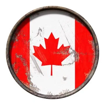 Old Canada flag Stock Illustration