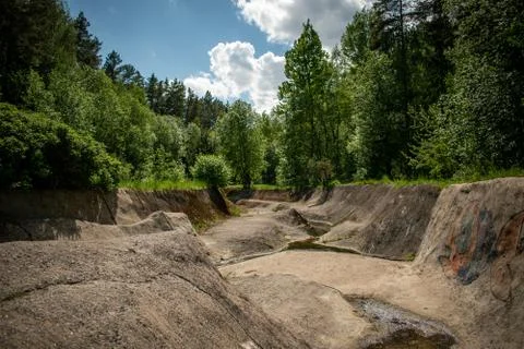 Old canal 스톡 사진