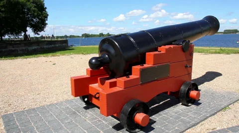 Old cannon Stock Footage 61879701