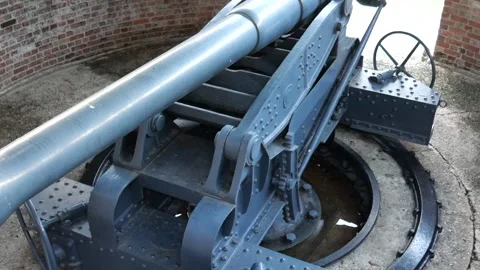 Old Cannon at Phi Suea Samut Fortress, Thailand Stock Footage 274161437