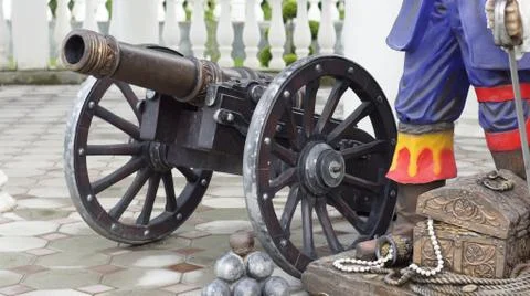 Old cannon Stock Photos