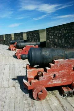Old cannons Stock Photos