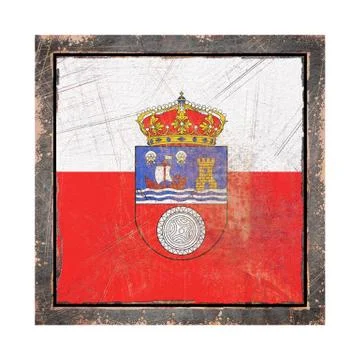 Old Cantabria flag Stock Illustration