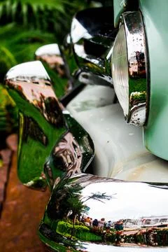 Old car bumper Stock Photos