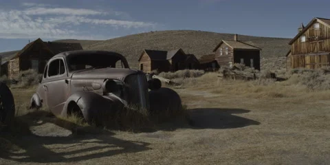 Old car Desert 2 Stock Footage 44021040