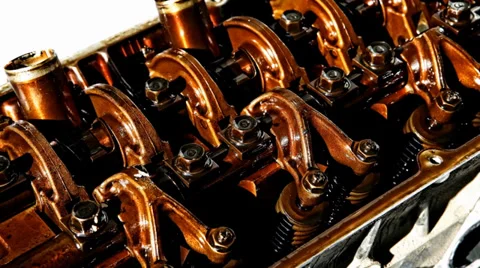 Old car engine in oil Vídeos de archivo 37278990