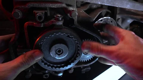 Old car gearbox Stockbeeldmateriaal 281499381