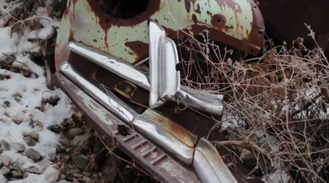 Old car headlight Vídeo Stock 27909613