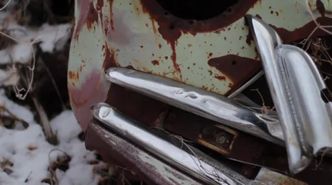 Old car headlight tilt Video stock 27909655