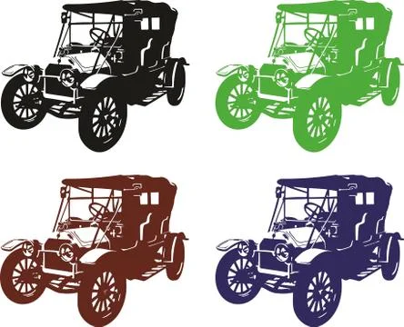 Old car Stock Illustration