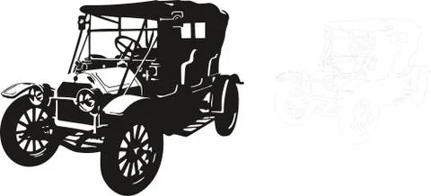 Old car Stock Illustration