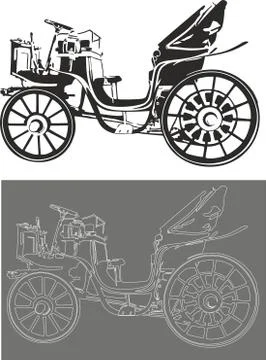 Old car Stock Illustration
