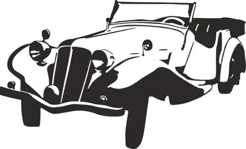 Old car Stock Illustration