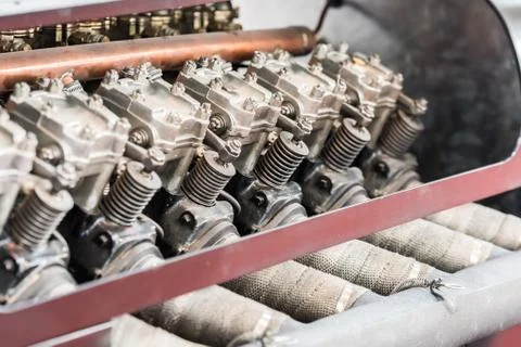 Old Car Internal Combustion Engine Stock Photos