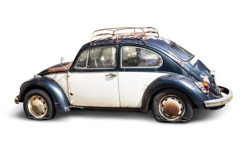 Old car isolated Stock Photos