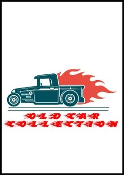 Old car model Stock-Illustration