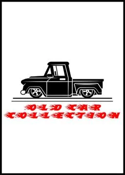 Old car model Illustrazione stock