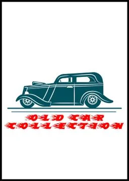 Old car model Stock Illustration