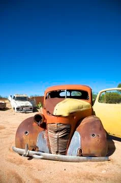 Old car in Namibia Stock Photos
