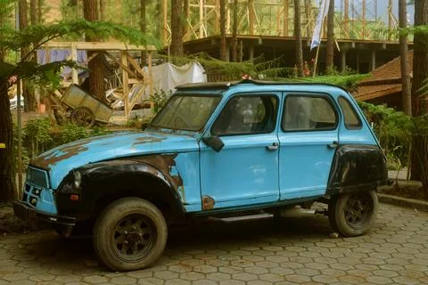 The Old car or often called the Frog Car from the old years and looks classic Stock Photos