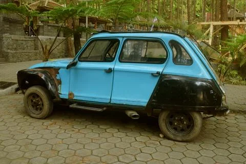 The Old car or often called the Frog Car from the old years and looks classic Stock Photos