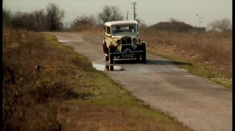 Old Car Retro Vídeos de archivo 8985728