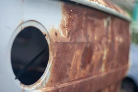 Old car rusty tail Foto stock