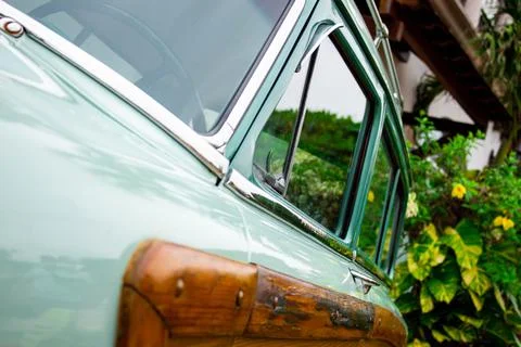 Old car side Stock Photos