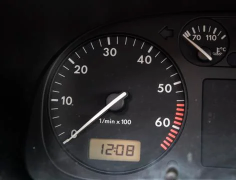 Old car tachometer Stock Photos