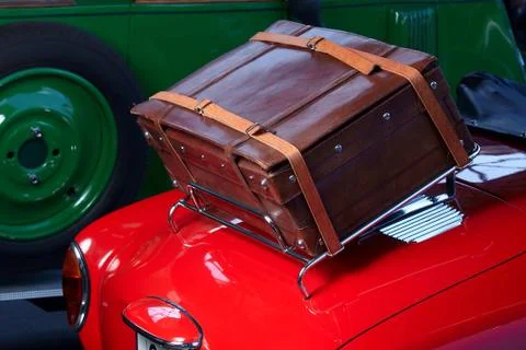Old car trunk Stock Photos