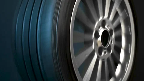 Old car wheels long exposure video spinning motion simulation Vidéo 232266663