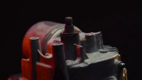 Old car wiper motor for windshield cleaning Stock Footage 330337967