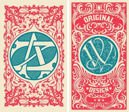 Old card set Stock Illustration